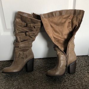 Tan boots